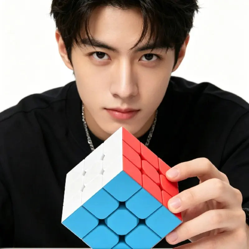 Qiyi Launch W 3X3 Rubik'S Cube, Speedcube, Smooth Hand Feel, Professional Competition Level, Includes Tutorial, 56Mm Sticker Version