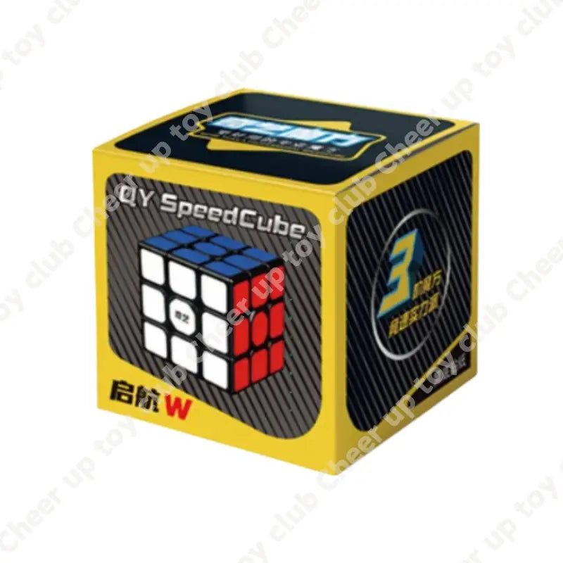 Qiyi Launch W 3X3 Rubik'S Cube, Speedcube, Smooth Hand Feel, Professional Competition Level, Includes Tutorial, 56Mm Sticker Version