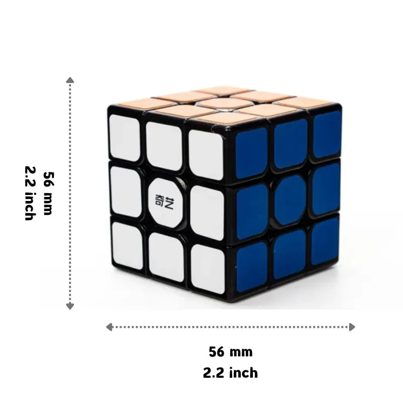 Qiyi Launch W 3X3 Rubik'S Cube, Speedcube, Smooth Hand Feel, Professional Competition Level, Includes Tutorial, 56Mm Sticker Version
